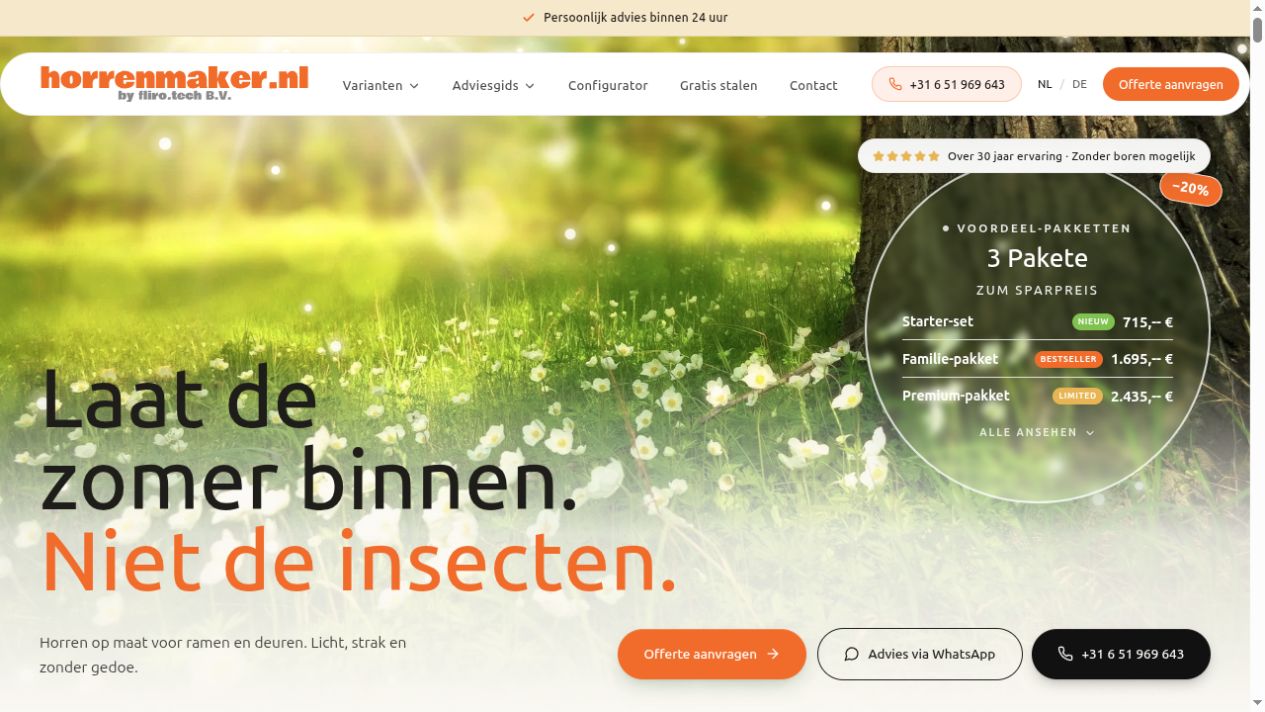 Website-Vorschau: horrenmaker.nl