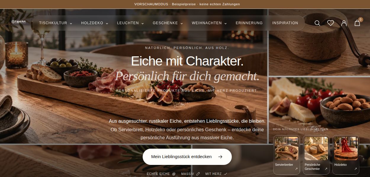 Website-Vorschau: ligniart.de