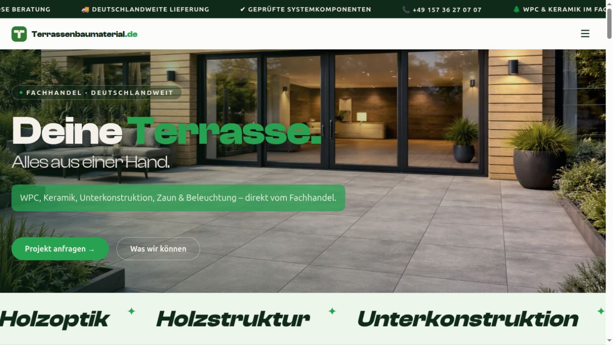 Website-Vorschau: terrassenbaumaterial.de